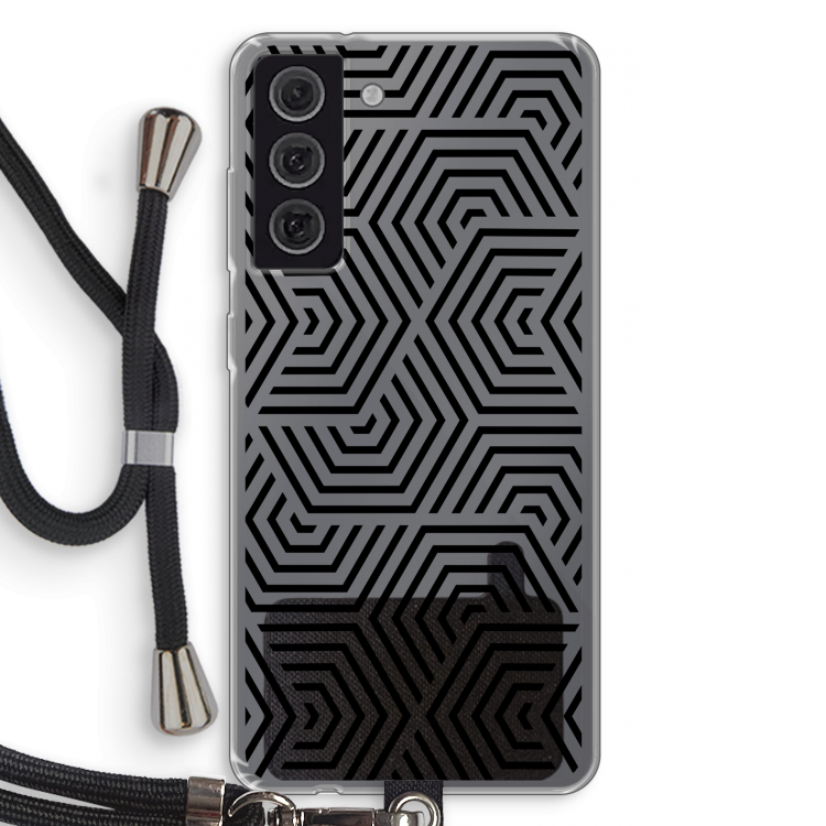 Magic pattern: Samsung Galaxy S21 FE Transparant Hoesje met koord