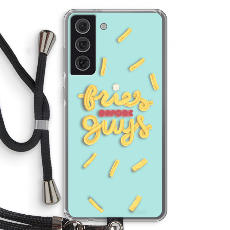 Always fries: Samsung Galaxy S21 FE Transparant Hoesje met koord