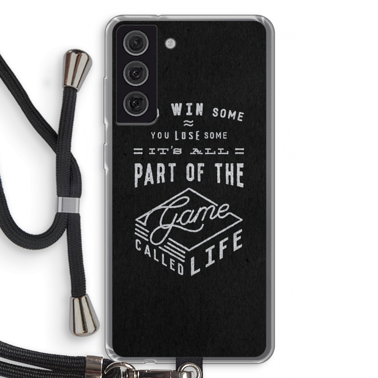 Life: Samsung Galaxy S21 FE Transparant Hoesje met koord