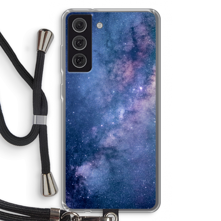 Nebula: Samsung Galaxy S21 FE Transparant Hoesje met koord
