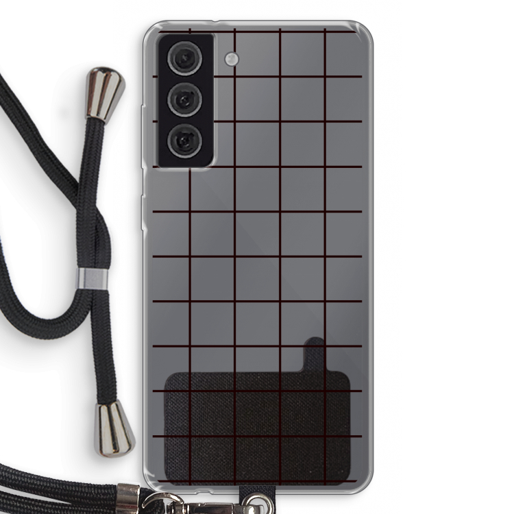 Rooster: Samsung Galaxy S21 FE Transparant Hoesje met koord