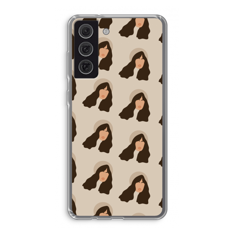 Bonjour mon amour: Samsung Galaxy S21 FE Transparant Hoesje