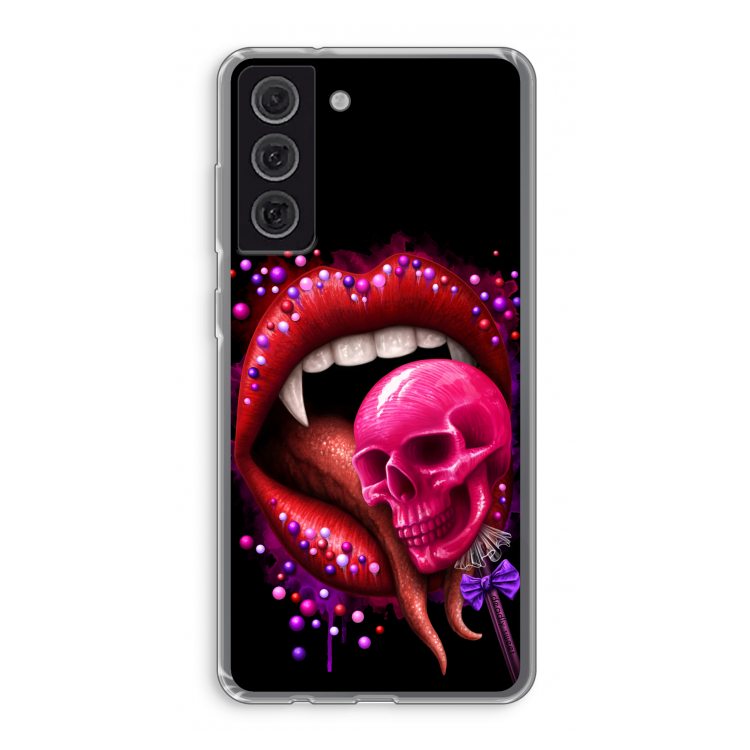 Dodelijk zoet: Samsung Galaxy S21 FE Transparant Hoesje