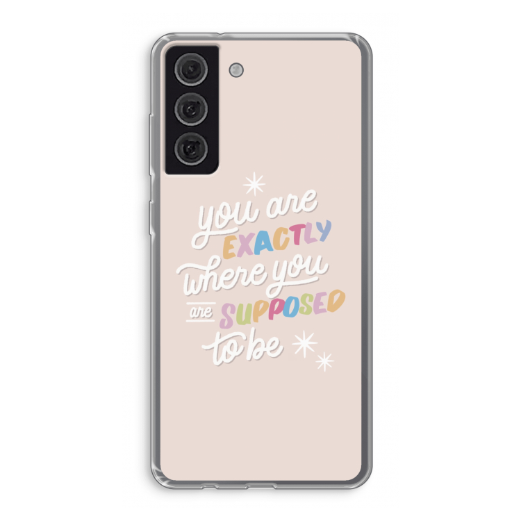 Right Place: Samsung Galaxy S21 FE Transparant Hoesje