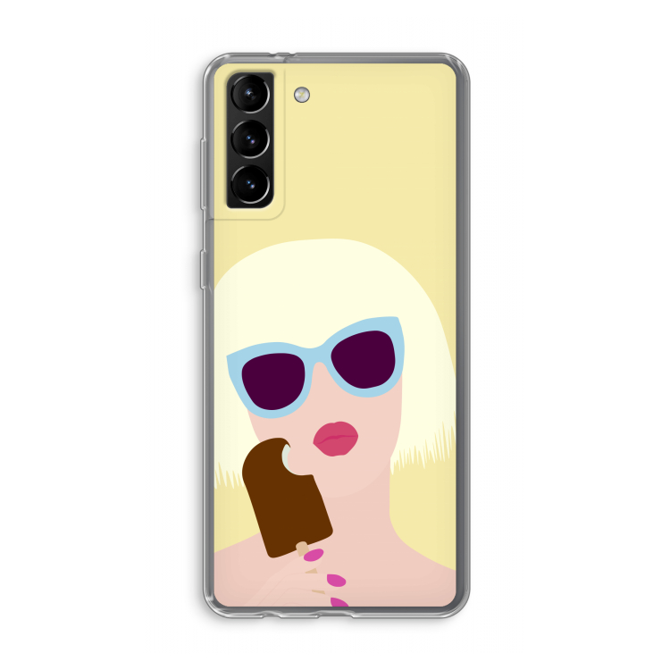 Ice cream: Samsung Galaxy S21 Plus Transparant Hoesje