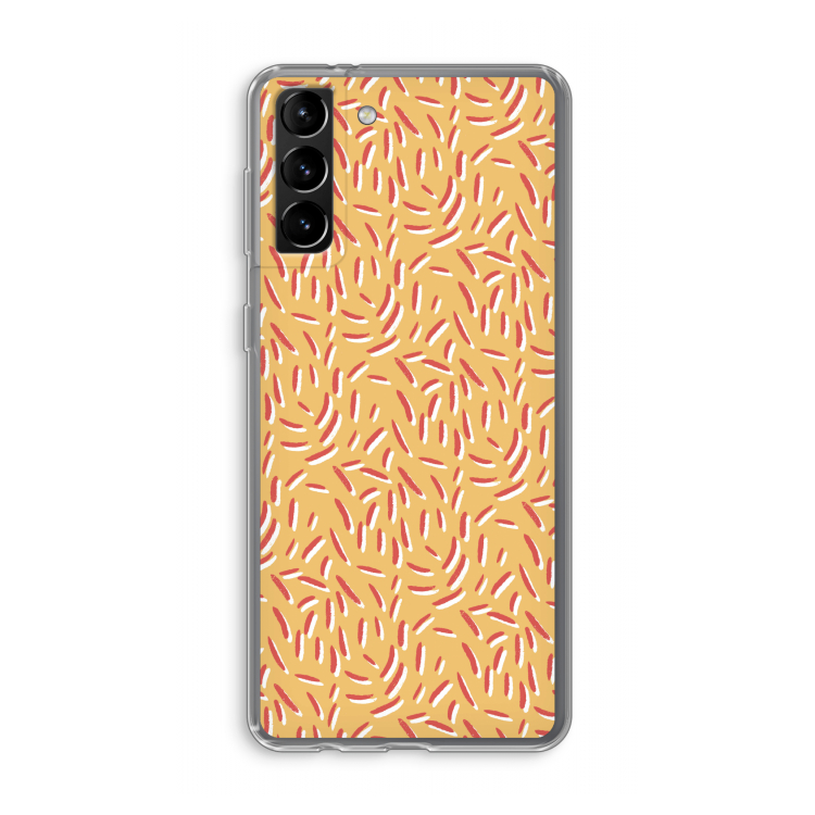 Camouflage: Samsung Galaxy S21 Plus Transparant Hoesje