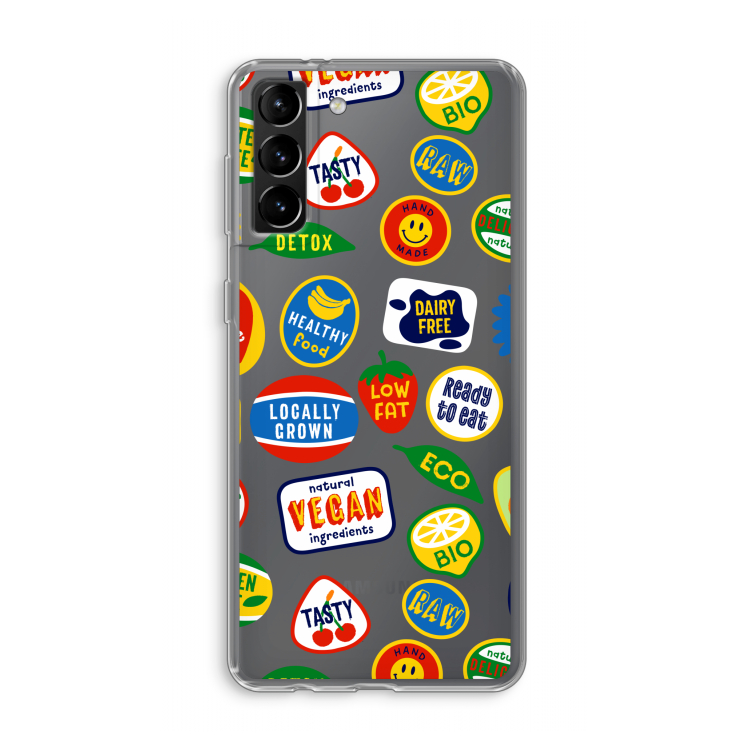 Fruitsticker: Samsung Galaxy S21 Plus Transparant Hoesje