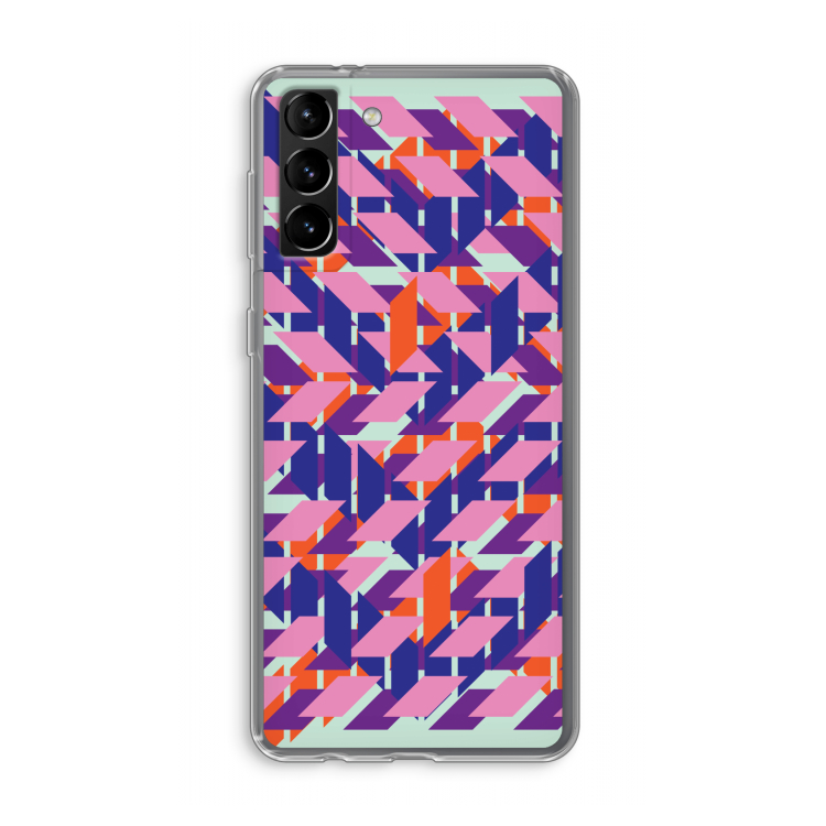 Skew Blush 3: Samsung Galaxy S21 Plus Transparant Hoesje
