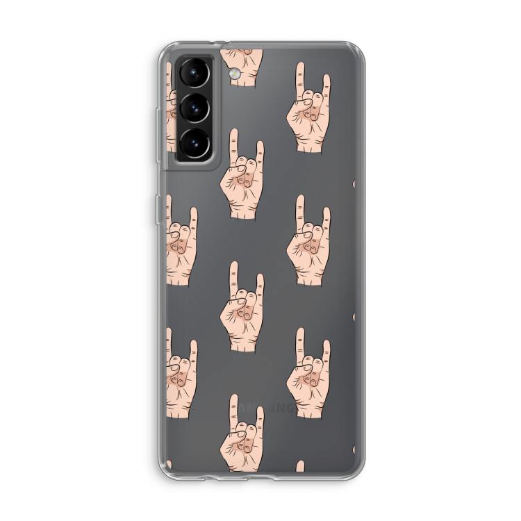 Rock: Samsung Galaxy S21 Plus Transparant Hoesje