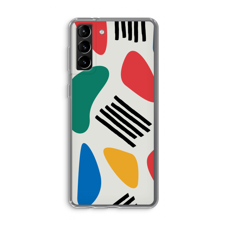 Illustratieve pop 1: Samsung Galaxy S21 Plus Transparant Hoesje
