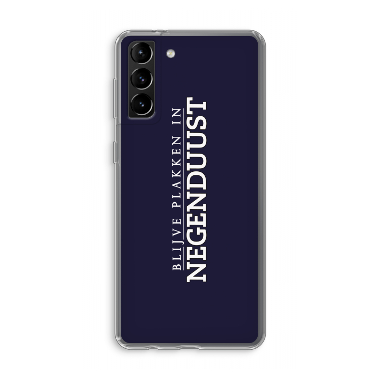 Blijve plakken in Negenduust: Samsung Galaxy S21 Plus Transparant Hoesje