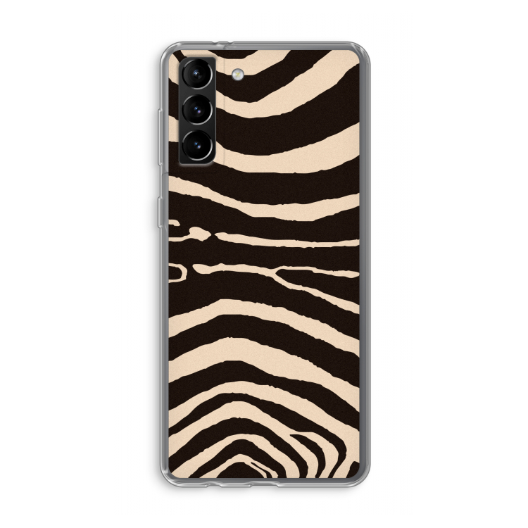 Arizona Zebra: Samsung Galaxy S21 Plus Transparant Hoesje