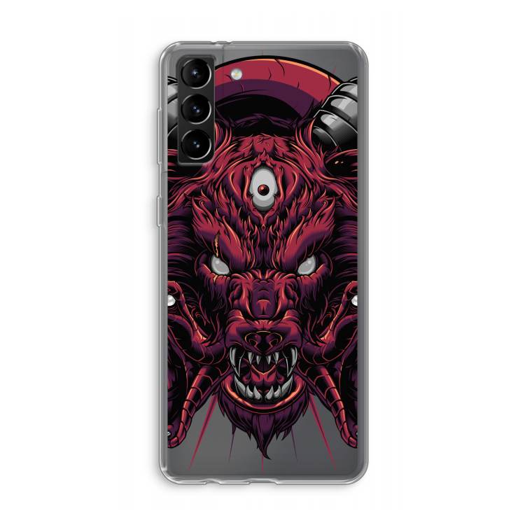 Hell Hound and Serpents: Samsung Galaxy S21 Plus Transparant Hoesje