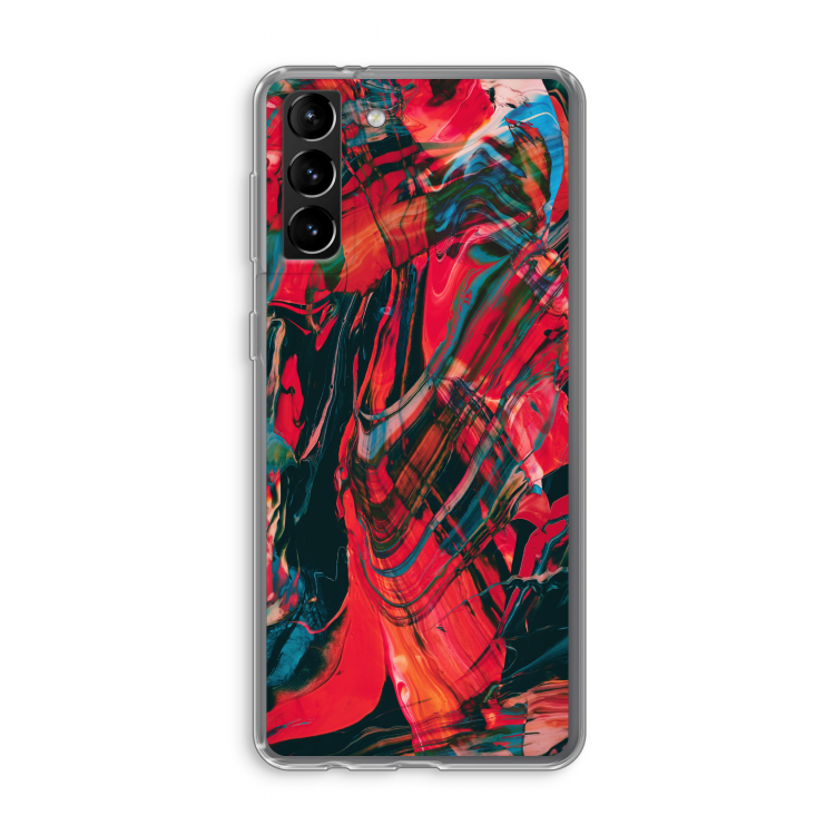 Endless Descent: Samsung Galaxy S21 Plus Transparant Hoesje