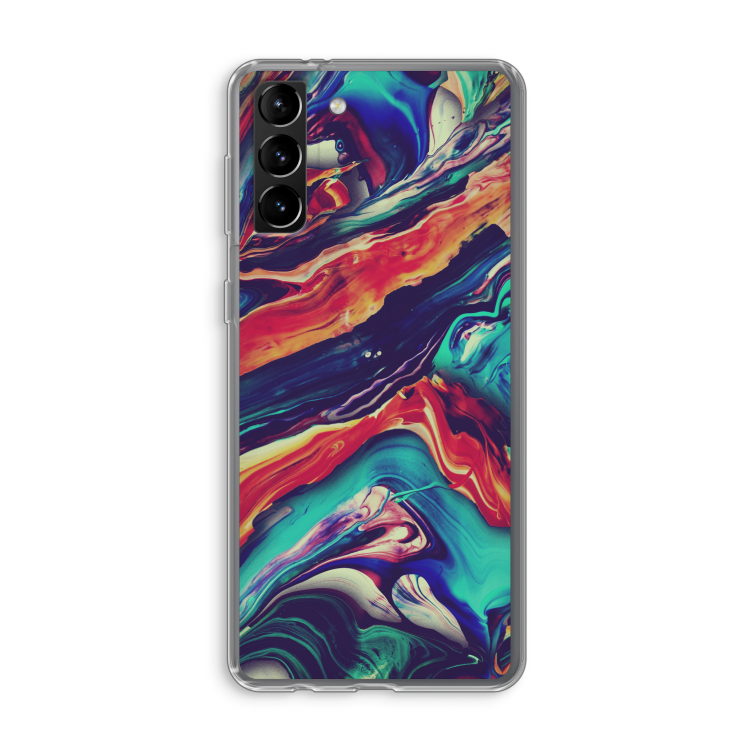 Chameleon Sun: Samsung Galaxy S21 Plus Transparant Hoesje