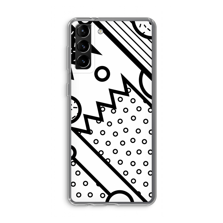 Pop Art #4: Samsung Galaxy S21 Plus Transparant Hoesje