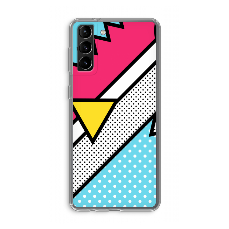 Pop Art #3: Samsung Galaxy S21 Plus Transparant Hoesje