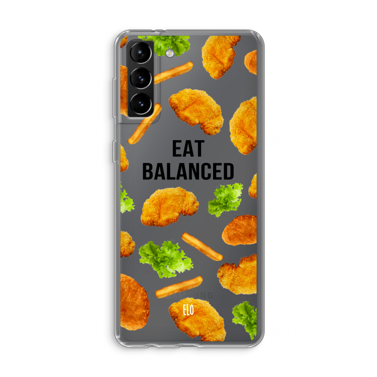 Eat Balanced: Samsung Galaxy S21 Plus Transparant Hoesje