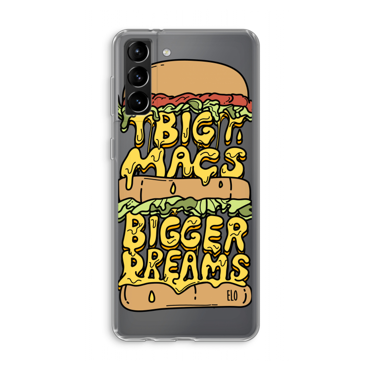 Big Macs Bigger Dreams: Samsung Galaxy S21 Plus Transparant Hoesje
