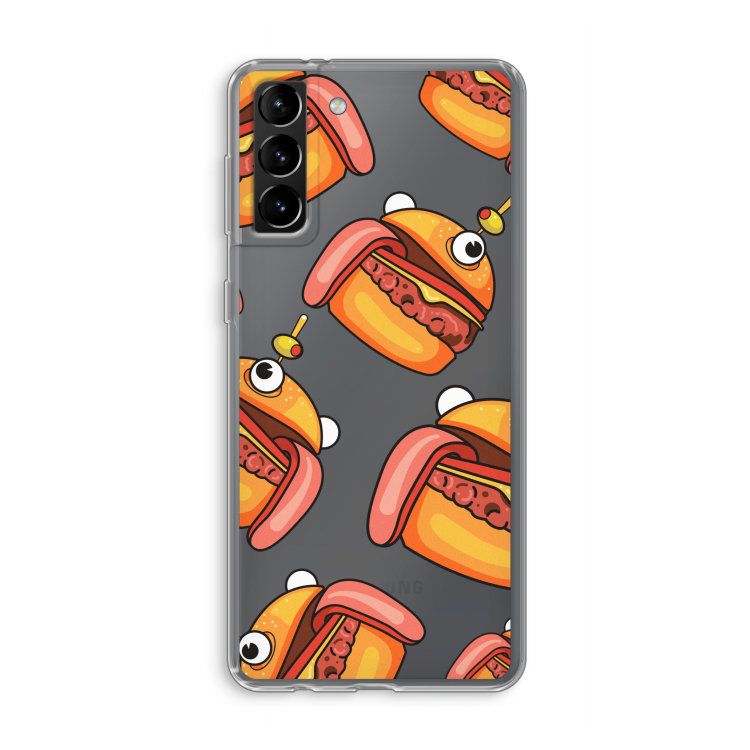 Hamburger: Samsung Galaxy S21 Plus Transparant Hoesje