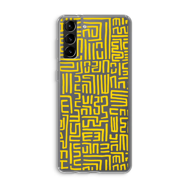 Majorelle Blue Print: Samsung Galaxy S21 Plus Transparant Hoesje