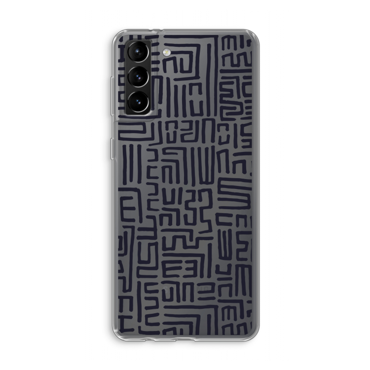 Moroccan Print: Samsung Galaxy S21 Plus Transparant Hoesje
