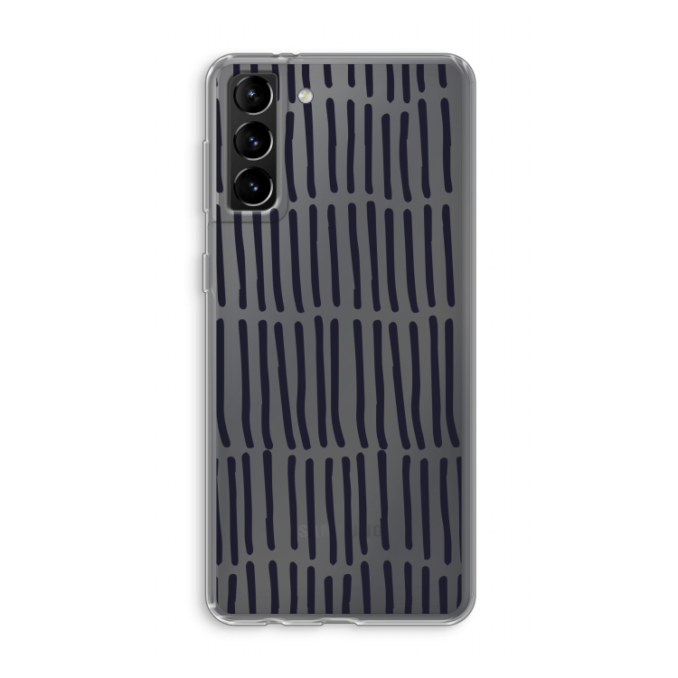 Moroccan stripes: Samsung Galaxy S21 Plus Transparant Hoesje