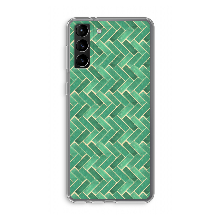 Moroccan tiles 2: Samsung Galaxy S21 Plus Transparant Hoesje