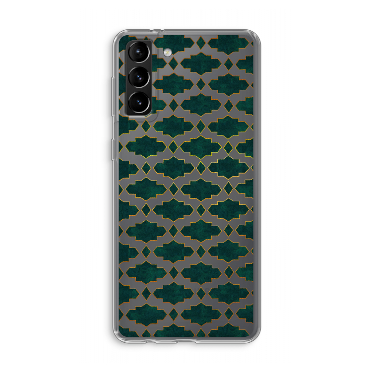 Moroccan tiles: Samsung Galaxy S21 Plus Transparant Hoesje