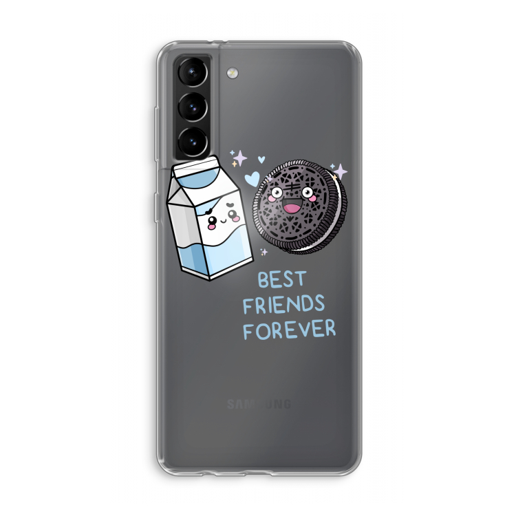 Best Friend Forever: Samsung Galaxy S21 Plus Transparant Hoesje