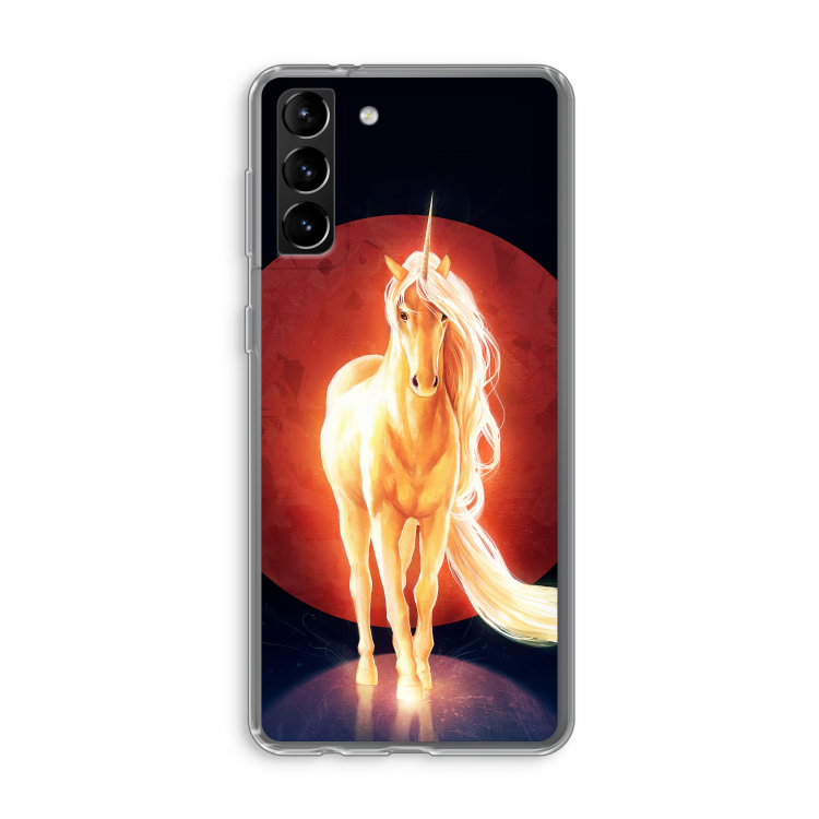Last Unicorn: Samsung Galaxy S21 Plus Transparant Hoesje