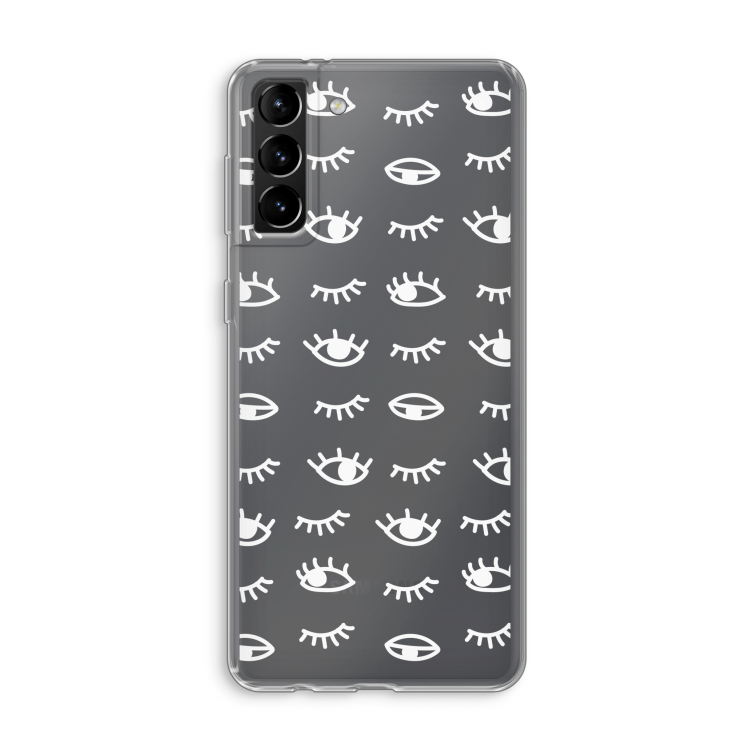 Eye pattern #3: Samsung Galaxy S21 Plus Transparant Hoesje