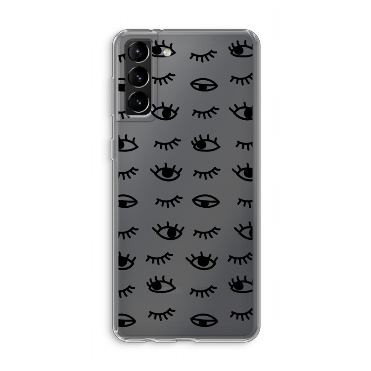 Eye pattern #2: Samsung Galaxy S21 Plus Transparant Hoesje