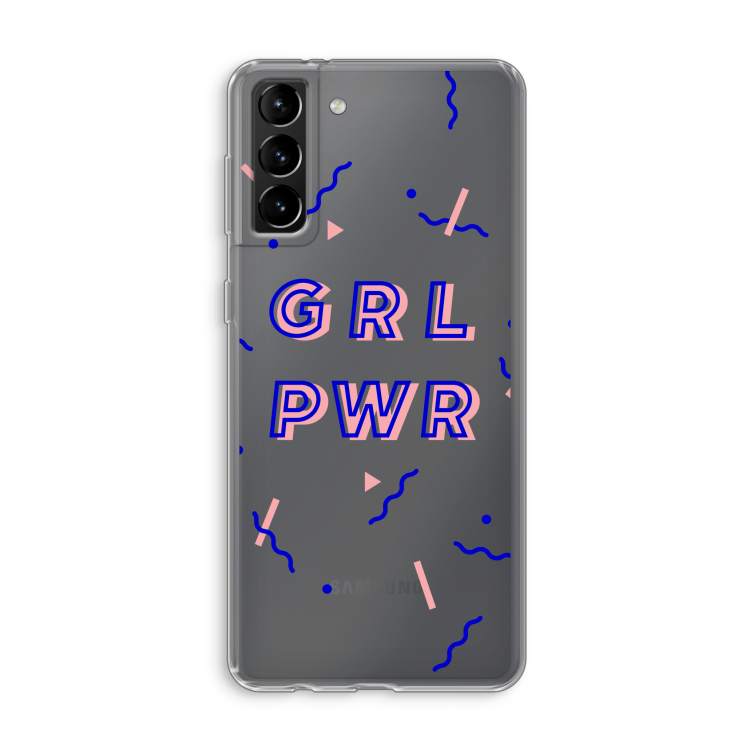 GRL PWR: Samsung Galaxy S21 Plus Transparant Hoesje