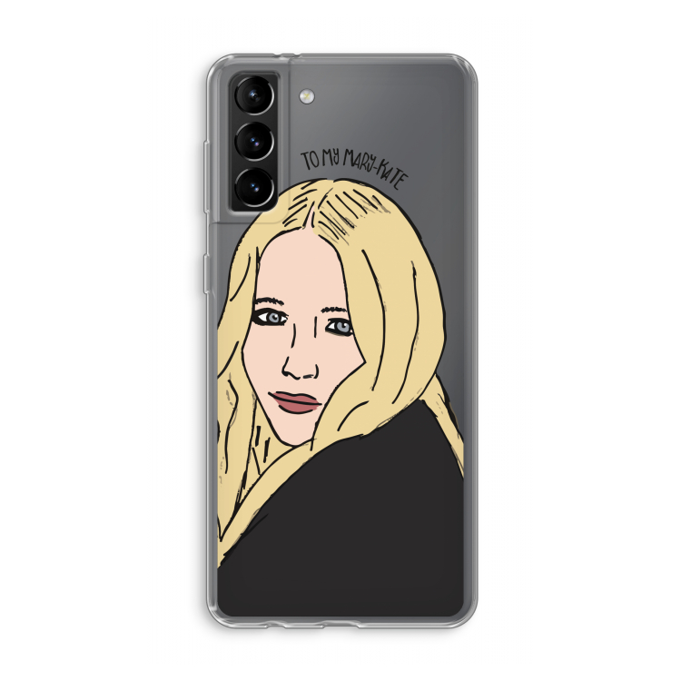 Mary Kate: Samsung Galaxy S21 Plus Transparant Hoesje