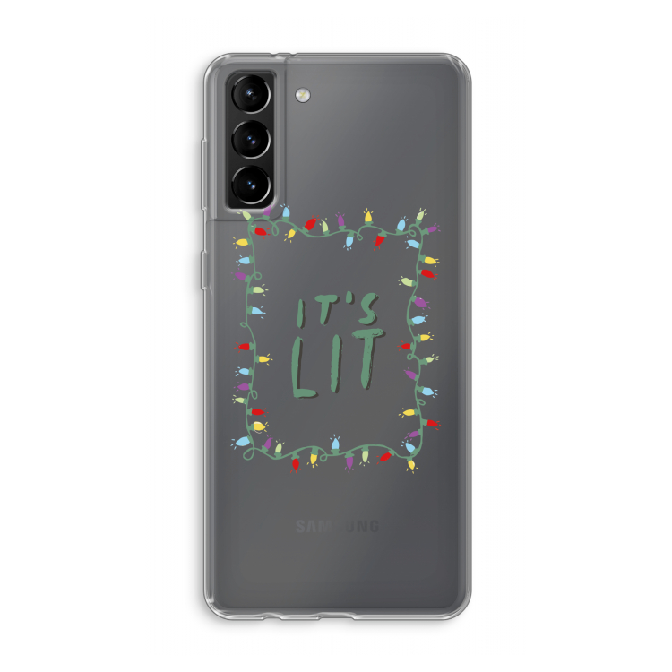 It's Lit: Samsung Galaxy S21 Plus Transparant Hoesje