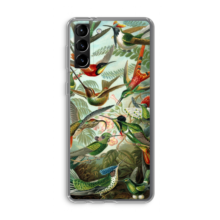Haeckel Trochilidae: Samsung Galaxy S21 Plus Transparant Hoesje