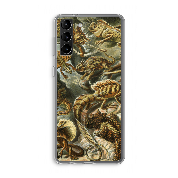 Haeckel Lacertilia: Samsung Galaxy S21 Plus Transparant Hoesje