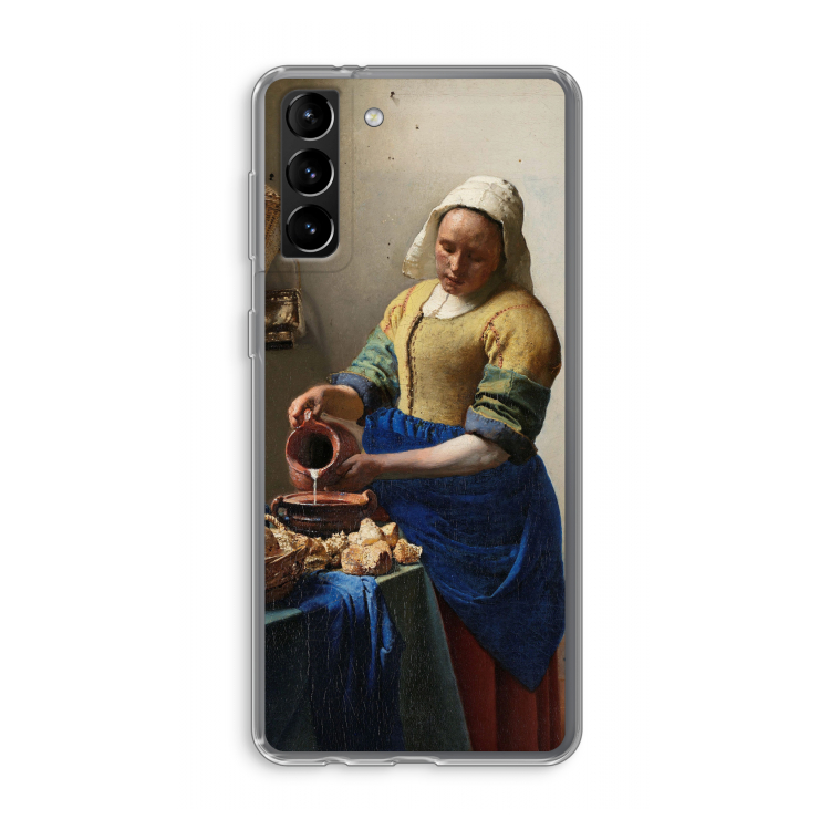 The Milkmaid: Samsung Galaxy S21 Plus Transparant Hoesje