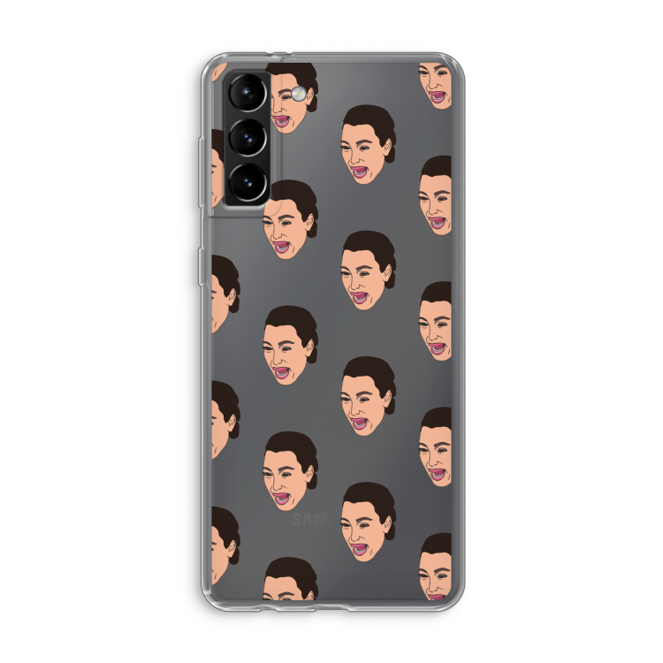 Ugly Cry Call: Samsung Galaxy S21 Plus Transparant Hoesje