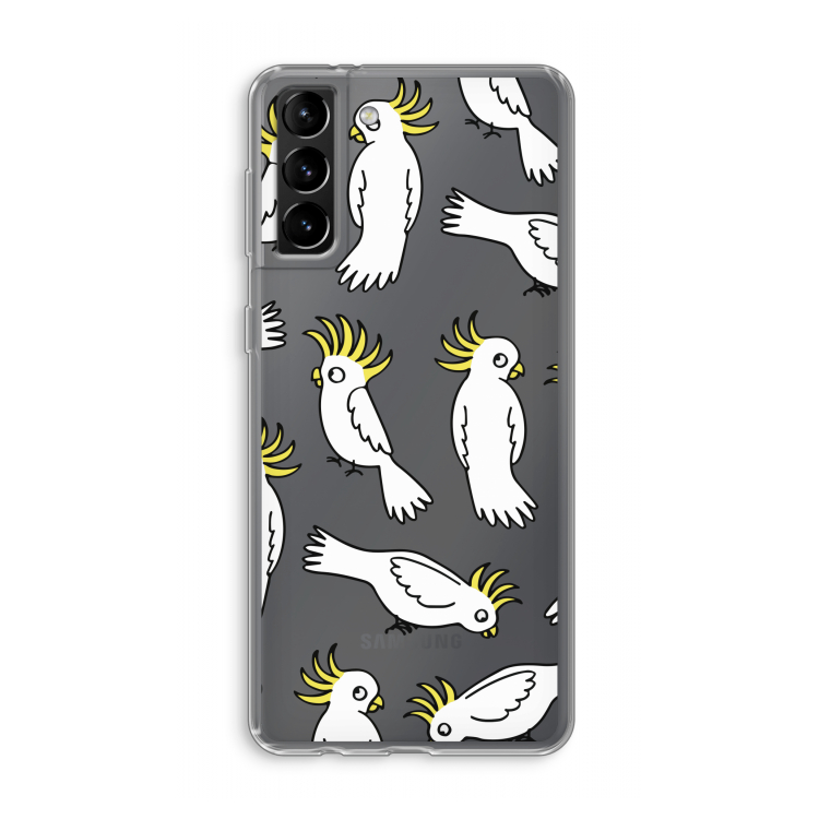 Papegaai: Samsung Galaxy S21 Plus Transparant Hoesje