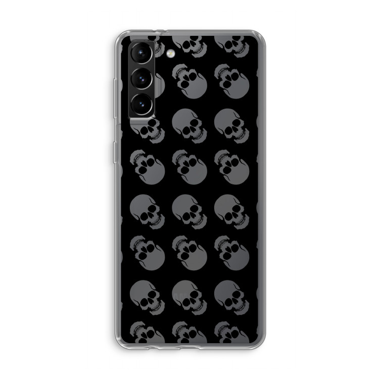 Musketon Skulls: Samsung Galaxy S21 Plus Transparant Hoesje