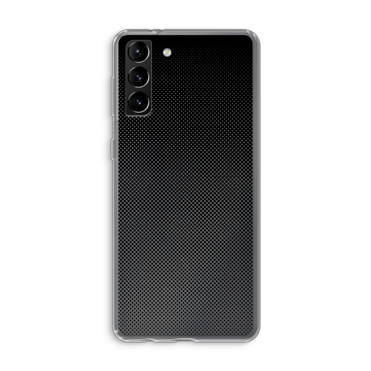 Musketon Halftone: Samsung Galaxy S21 Plus Transparant Hoesje