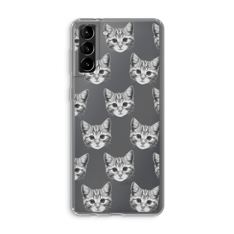 Kitten: Samsung Galaxy S21 Plus Transparant Hoesje