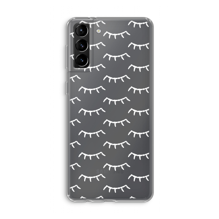 Wimpers: Samsung Galaxy S21 Plus Transparant Hoesje