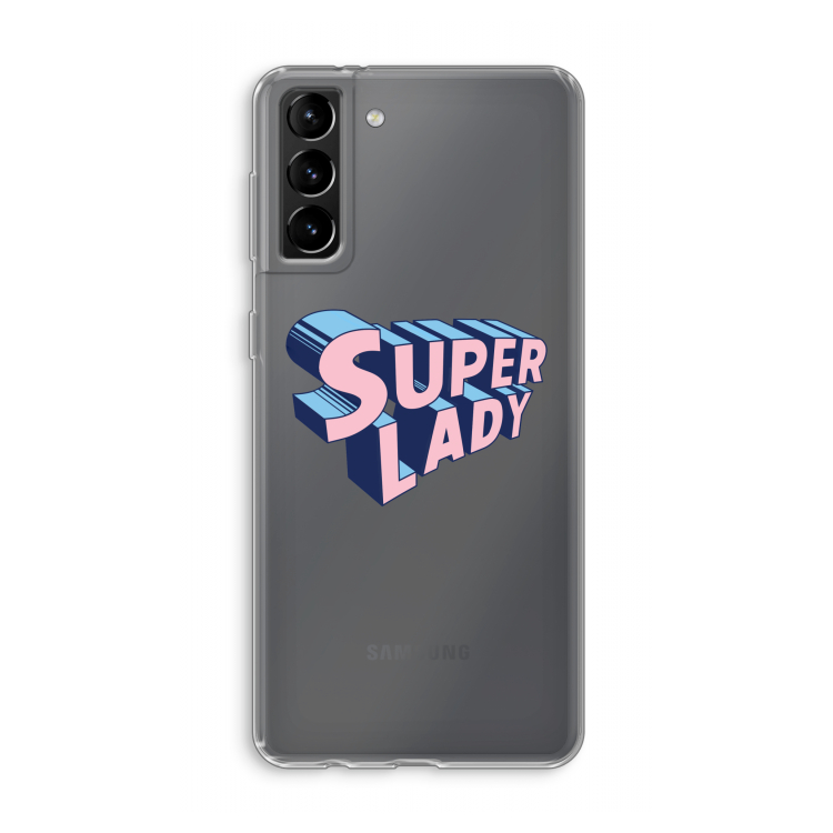 Superlady: Samsung Galaxy S21 Plus Transparant Hoesje