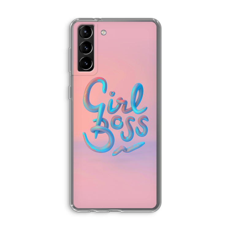 Girl boss: Samsung Galaxy S21 Plus Transparant Hoesje