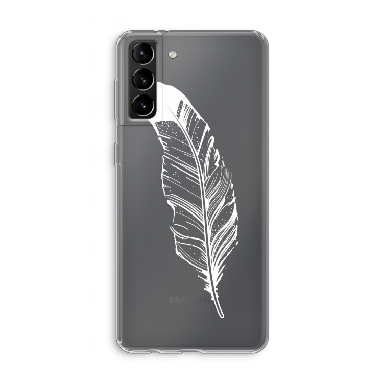 Pluim: Samsung Galaxy S21 Plus Transparant Hoesje