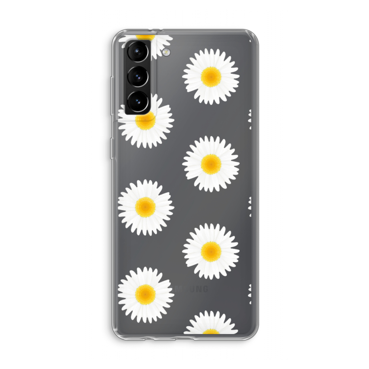 Margrietjes: Samsung Galaxy S21 Plus Transparant Hoesje