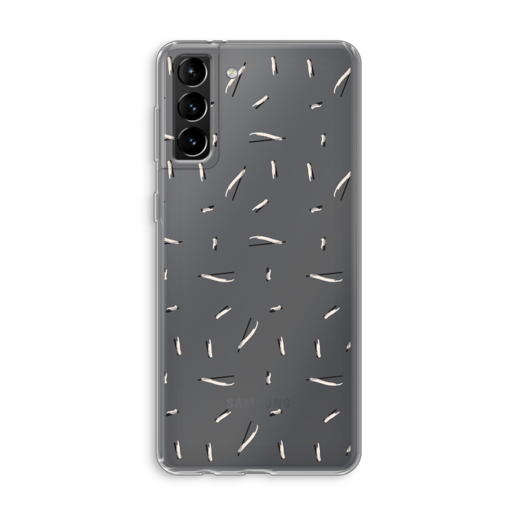 Hipster stripes: Samsung Galaxy S21 Plus Transparant Hoesje